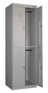 Металлический шкаф для одежды ШРК-24 купить недорого